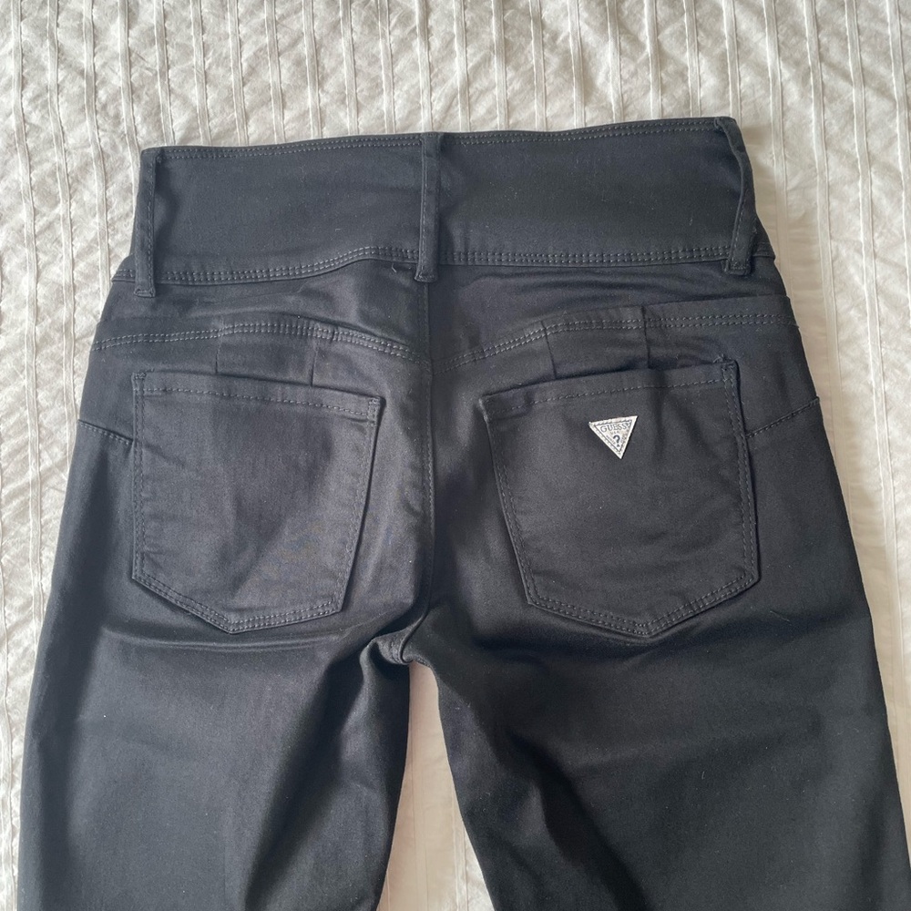 Guess Jet Black Corset High Rise Jeans 25